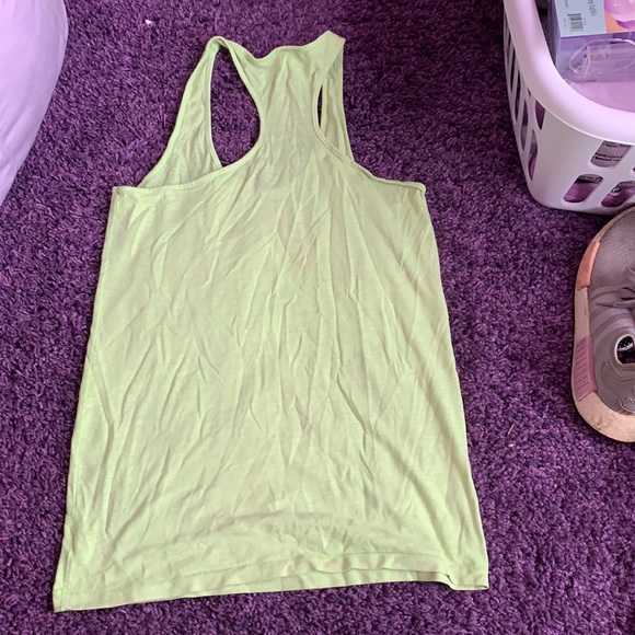 Light Green Pink Tank Top - Picture 3 of 4